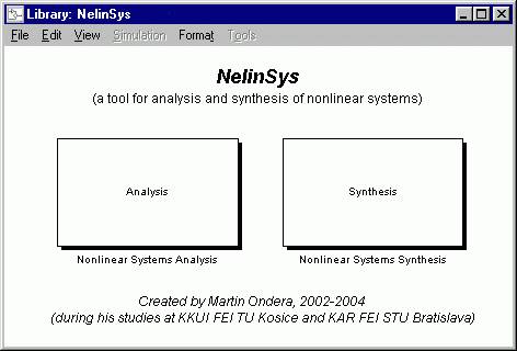 NelinSys - a program tool for analysis and synthesis of nonlinear control systems