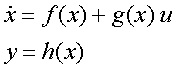 Nonlinear state-space description of the system