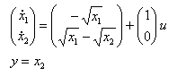 Mathematical model of the system