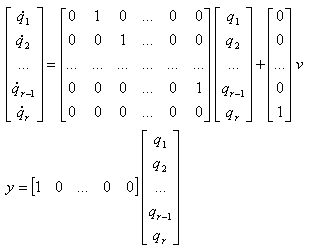State-space description of an 'r-integrator' system